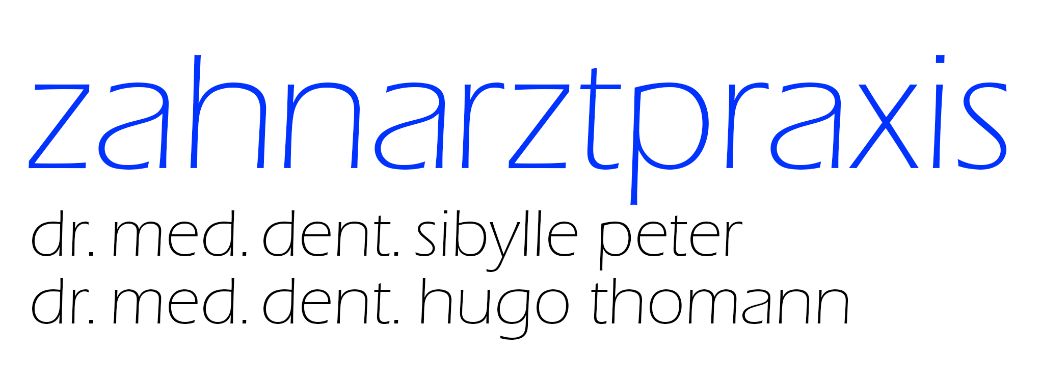 Logo Zaharztpraxis